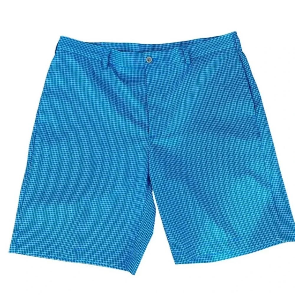 Jack Nicklaus Golf Shorts Men's Size 42 Blue Plaid